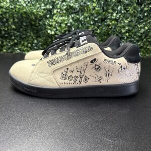 World Industries Skateboard Shoes Mens 9.5 Bones Skulls Affliction Chunky Punk